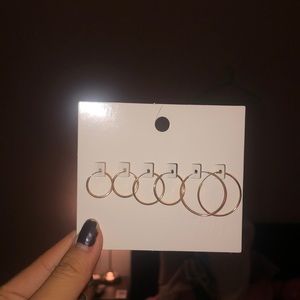 H&M infinity gold hoops (read description)